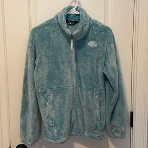 Teal Fleece North Face Jacket